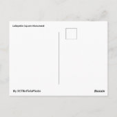 Lafayette Square Monument Postcard Briefkaart (Achterkant)