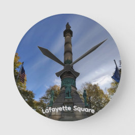 Lafayette Square Wall Clock Ronde Klok