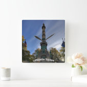 Lafayette Square Wall Clock Vierkante Klok (Huis)