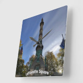 Lafayette Square Wall Clock Vierkante Klok (Hoek)