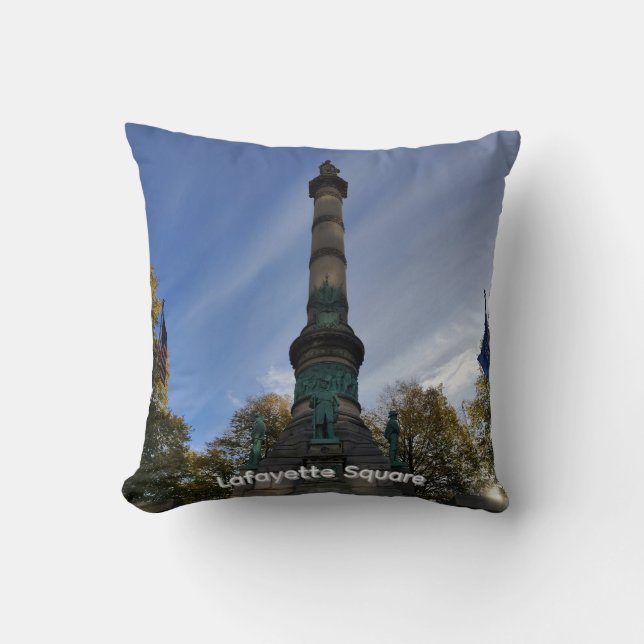 Lafayette Square wandklok Kussen (Voorkant)