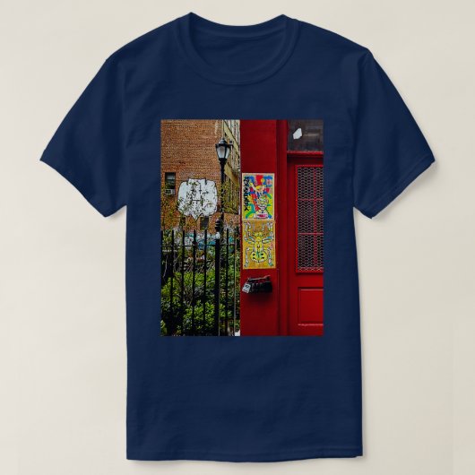 Lafayette Street Graffiti Manhattan NYC T-shirt (Design voorkant)
