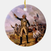 Lafayette's Baptisme of Fire van E. Percy Moran Keramisch Ornament (Achterkant)