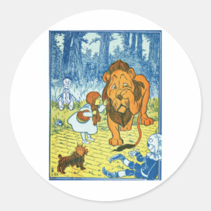 Laffe Leeuw Ronde Sticker