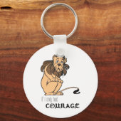 laffe Lion: "Als ik alleen maar moed had" Sleutelhanger (Voorkant)