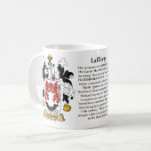 Lafferty, de oorsprong, de betekenis en de rest koffiemok (Voorkant links)