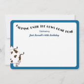 Lafhartig afgerond gesneden verjaardagsfeestje kaart (Achterkant)