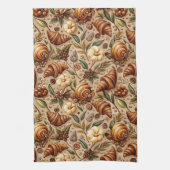 Lafhartige croissants  theedoek (Verticaal)