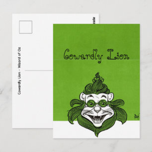 Lafhartige Leeuw - De Tovenaar van Oz Briefkaart