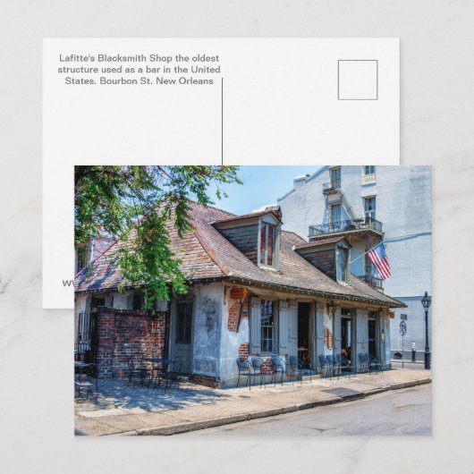 Lafitte's Blacksmith Shop Briefkaart (Voorkant / Achterkant)