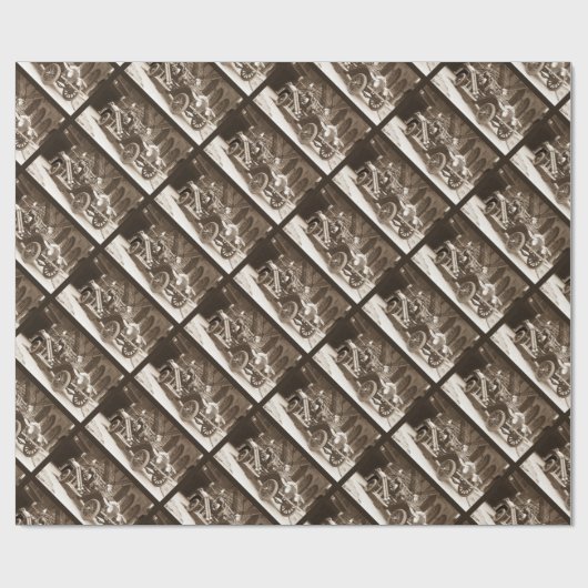  LaFrance brandweerauto 1928 Cadeaupapier (Vlak)