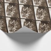  LaFrance brandweerauto 1928 Cadeaupapier (Hoek)