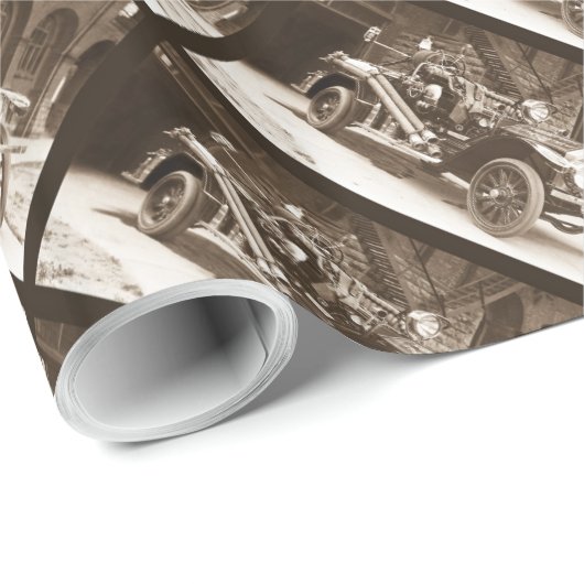  LaFrance brandweerauto 1928 Cadeaupapier (Rol Hoek)