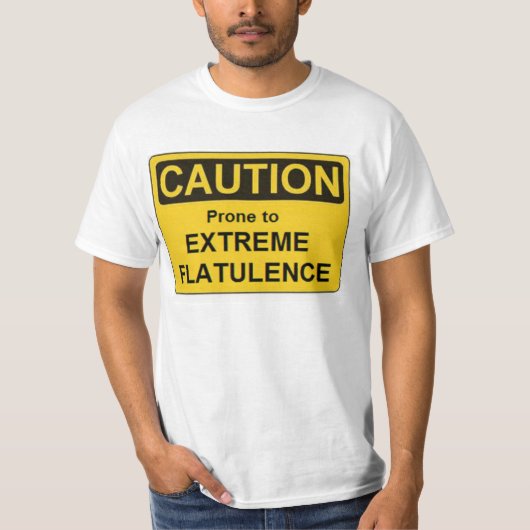 LAFS-Attentie Extreme Flatulentie T-shirt (Voorkant)
