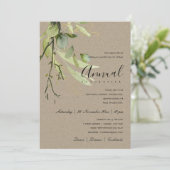 LAFY GREEN KRAFT FOLIAGE CORPORATE PARTY EVENT KAART (Staand voorkant)