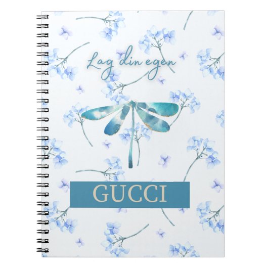 Lag din egen Gucci: Spiral Journal Anteckningsbok  Notitieboek (Voorkant)