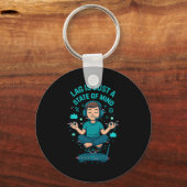 Lag Is Just A State Of Mind Funny Gamer Design  Sleutelhanger (Voorkant)