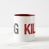 Lag Kills Gamers Tweekleurige Koffiemok (Center)