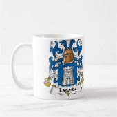 Lagarde Family Crest Koffiemok (Links)