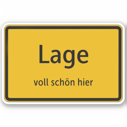 Lage Aufkleber Sticker Autoaufkleber (Voorkant)