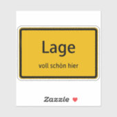 Lage Aufkleber Sticker Autoaufkleber (Vel)