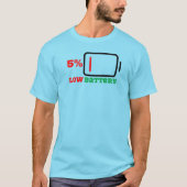 Lage batterij 5% t-shirt (Voorkant)