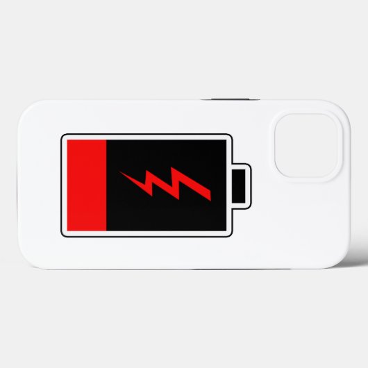 Lage batterij Case-Mate iPhone case (Achterkant (horizontaal))