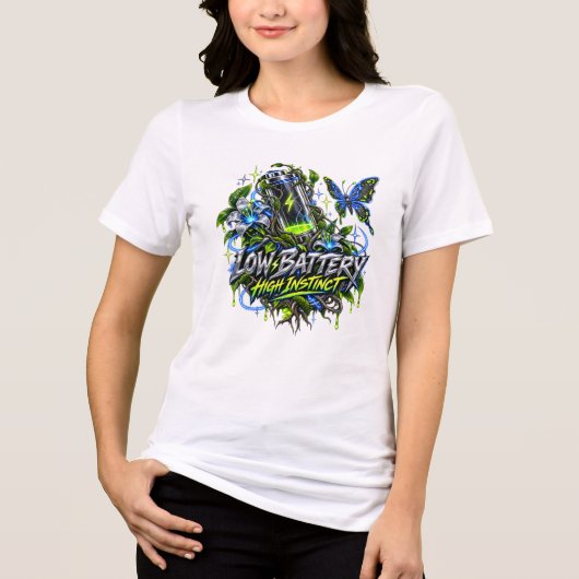 Lage Batterij Hoge Intuïtie Tri-Blend Shirt (Voorkant)