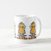 Lage batterij koffiemok (Voorkant rechts)
