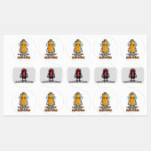 Lage batterij labels (Vel)