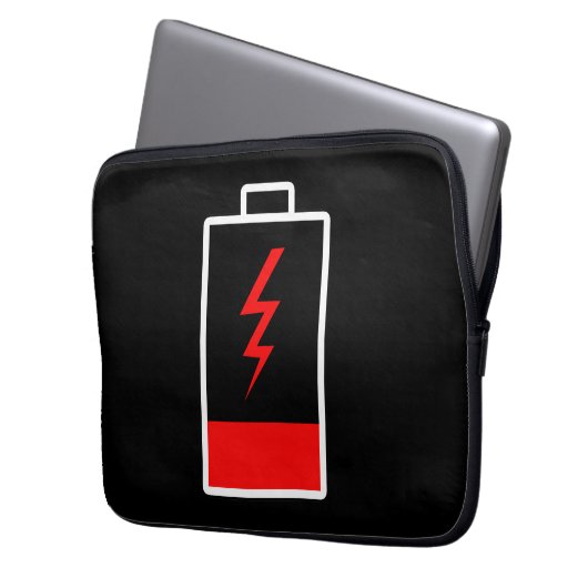 Lage batterij laptop sleeve (Voorkant Links)