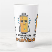Lage batterij latte mok (Voorkant)