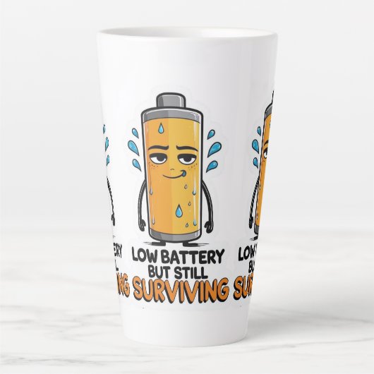 Lage batterij latte mok (Voorkant)