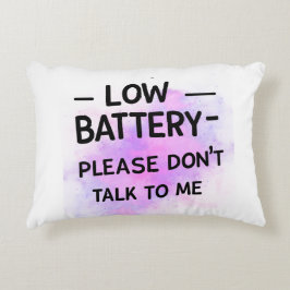 Lage batterij praat alsjeblieft niet met me - grap accent kussen