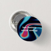 lage batterij sociale energie ronde button 3,2 cm (Voorkant /achterkant)