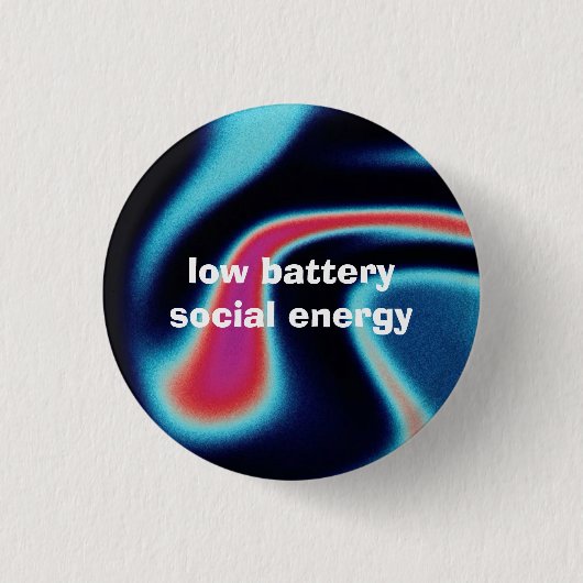 lage batterij sociale energie ronde button 3,2 cm (Voorkant)