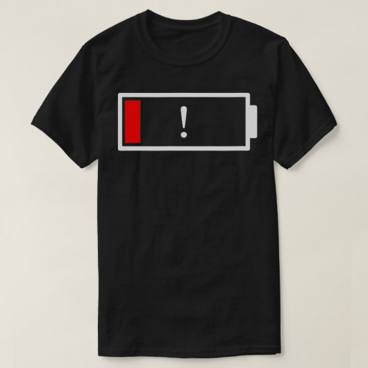 Lage batterij t-shirt (Design voorkant)