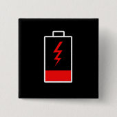 Lage batterij vierkante button 5,1 cm (Voorkant)