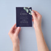 LAGE BEGROTING NAVY White Sage Eucalyptus Weddensc Flyer (Hand)