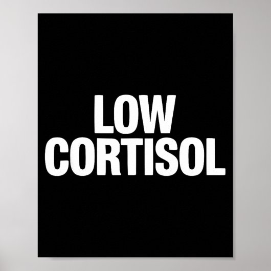 Lage cortisol grappige looksmaxxing poster (Voorkant)