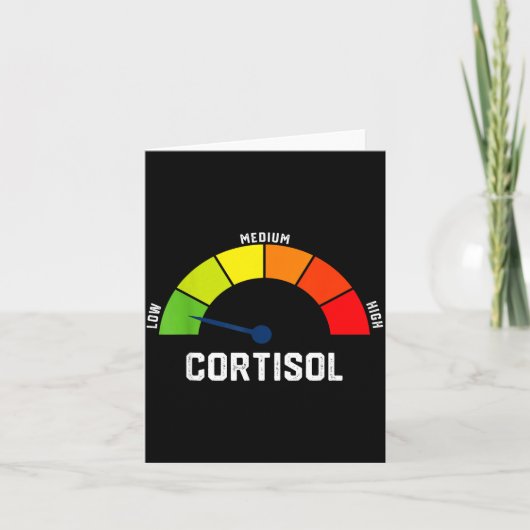 Lage cortisol niveaus meme  kaart (Voorkant)