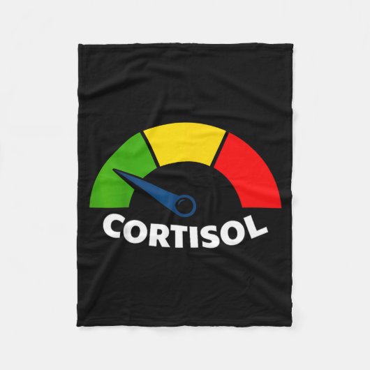 Lage cortisolniveaus v meme grappige stressverlich fleece deken (Voorkant)