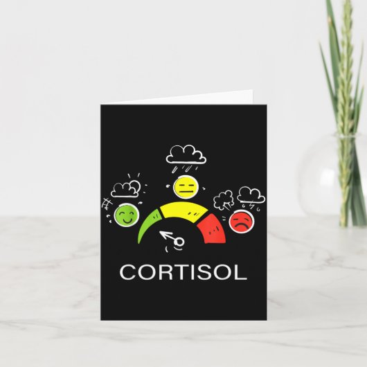 Lage cortisolspiegels v meme kaart (Voorkant)