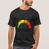 Lage cortisolspiegels v meme t-shirt (Voorkant)