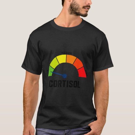 Lage cortisolspiegels v meme t-shirt (Voorkant)