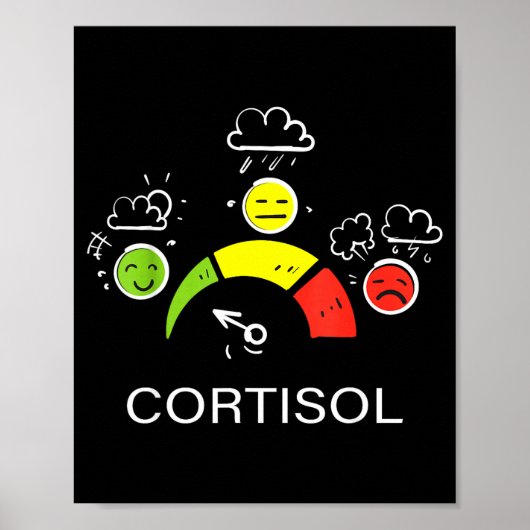 Lage cortisolwaarden v meme poster (Voorkant)