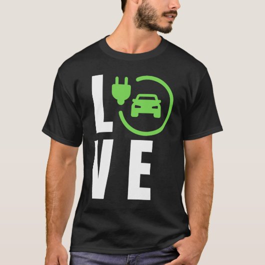 LAGE elektrische auto's, LAGE E-auto's, LOVE EV's  T-shirt (Voorkant)