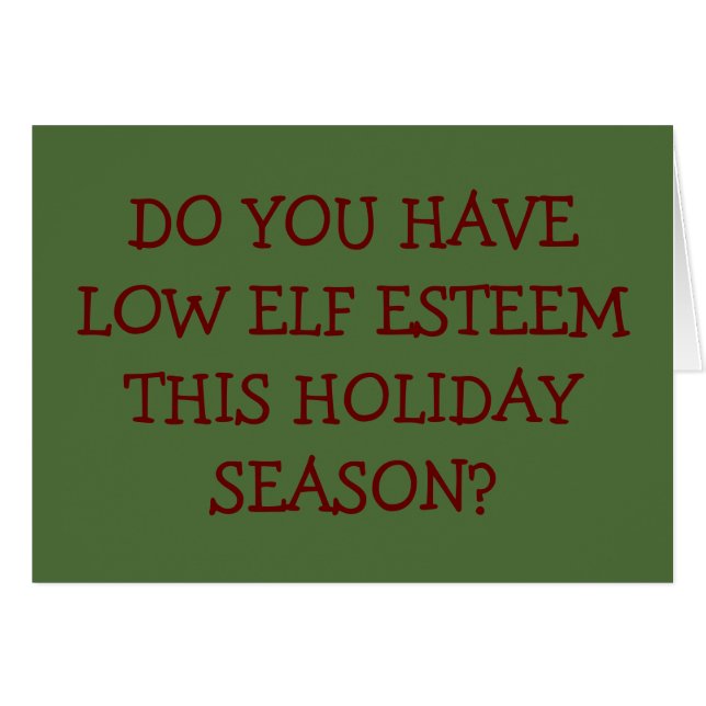 LAGE "ELF ESTEEM", KOM ME DAN ONDER MISTLETOE! (Voorkant Horizontaal)