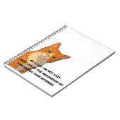 Lage energie, hoge schattigheid - de kattenfilosof notitieboek (Linkerzijde)