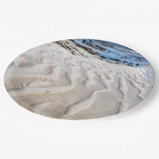 Lage getijde papieren bordje (Gekanteld)